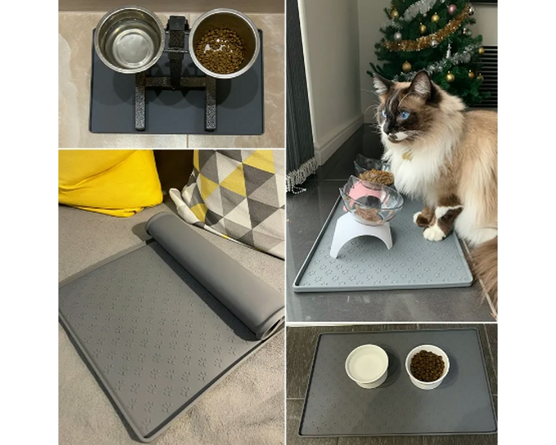 Pet Placemat Dog and cat Food bowl for sale online in USA  for US $3 Free Shipping