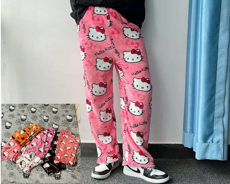 Sanrio Hello Kitty Flannel Pajamas for sale online in USA for US $6 Free Shipping