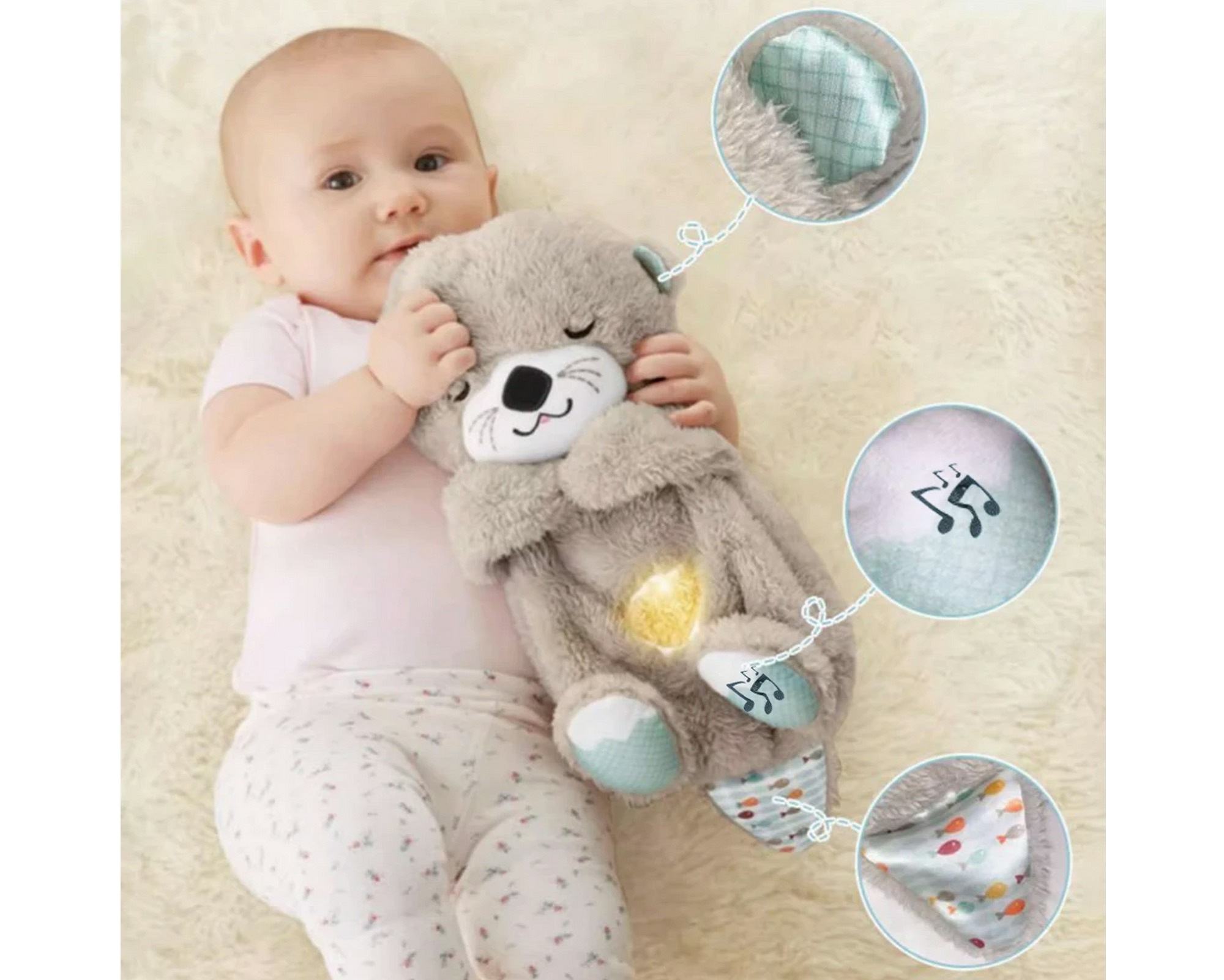 Baby Sound Machine Soothe Snuggle Otter for sale online in USA for US $11 Free Shipping