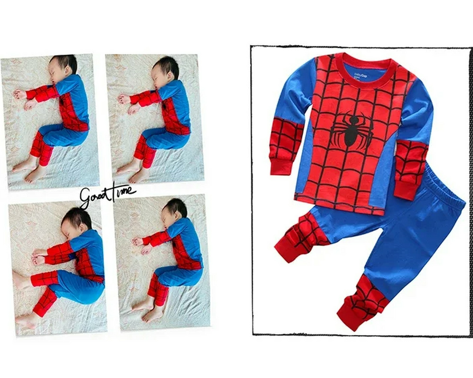 Children’s Pyjamas Spiderman Set for sale online in USA for US $6 Free Shipping