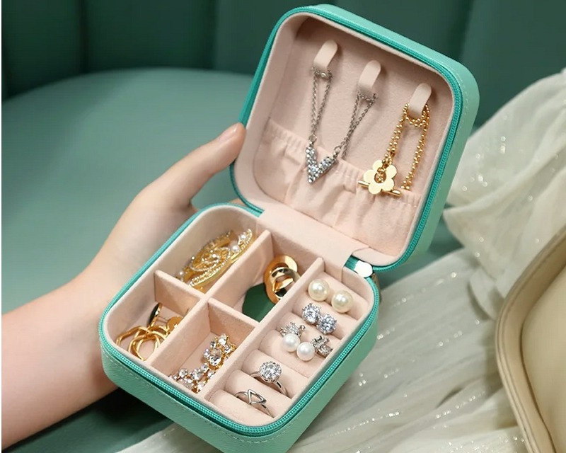 Portable Mini Jewelry Storage Box for sale online in USA for US $2 Free Shipping