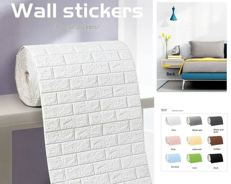 3D Wallpaper Decoration Self-adhesive 70cmx10m for sale online in USA for US $2 Free Shipping