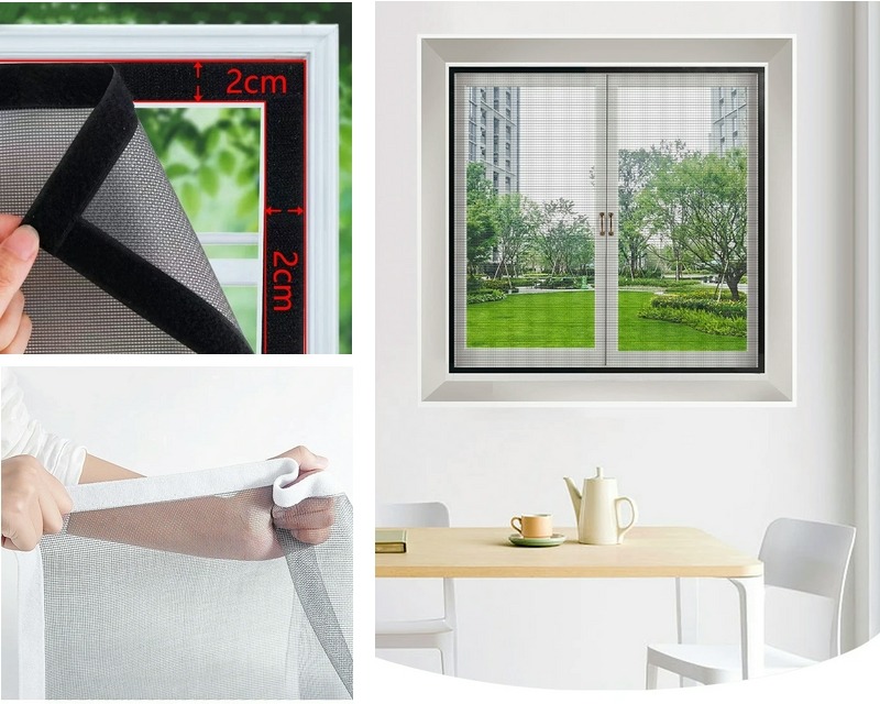 adhesive and reusable mosquito nets for windows for sale online in USA for US $3 Free Shipping