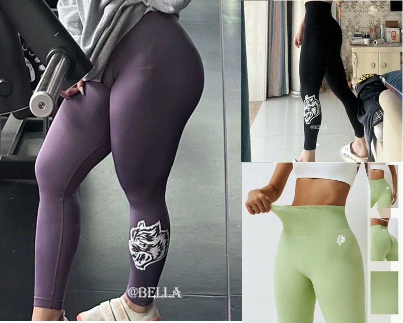 Women Sports Leggings Wolf Logo for sale online in USA for US $16 Free Shipping