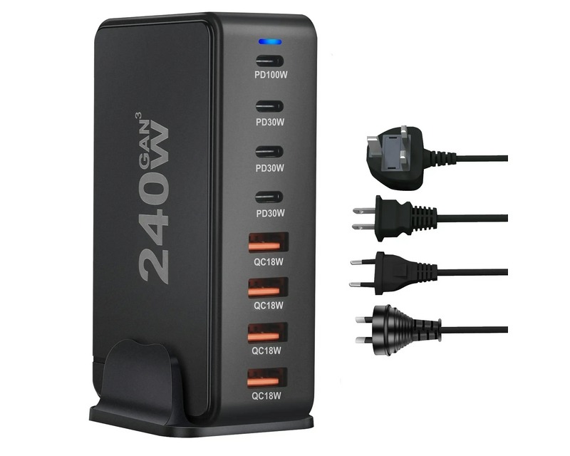 Desktop GaN Charger 8-port USB for sale online in USA for US $24 Free Shipping