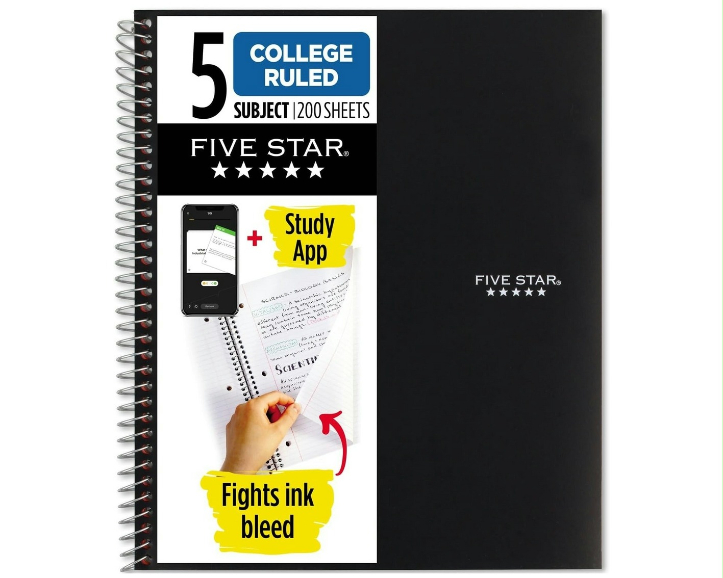 Five Star Spiral Notebook 200 Sheets for sale online in USA for US $5 Free Shipping