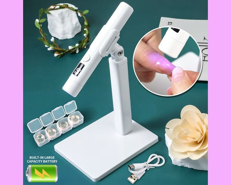 Professional Nail UV LED Lamp Desk With Display Rechargeable Portable for sale online in USA for US $3 Free Shipping