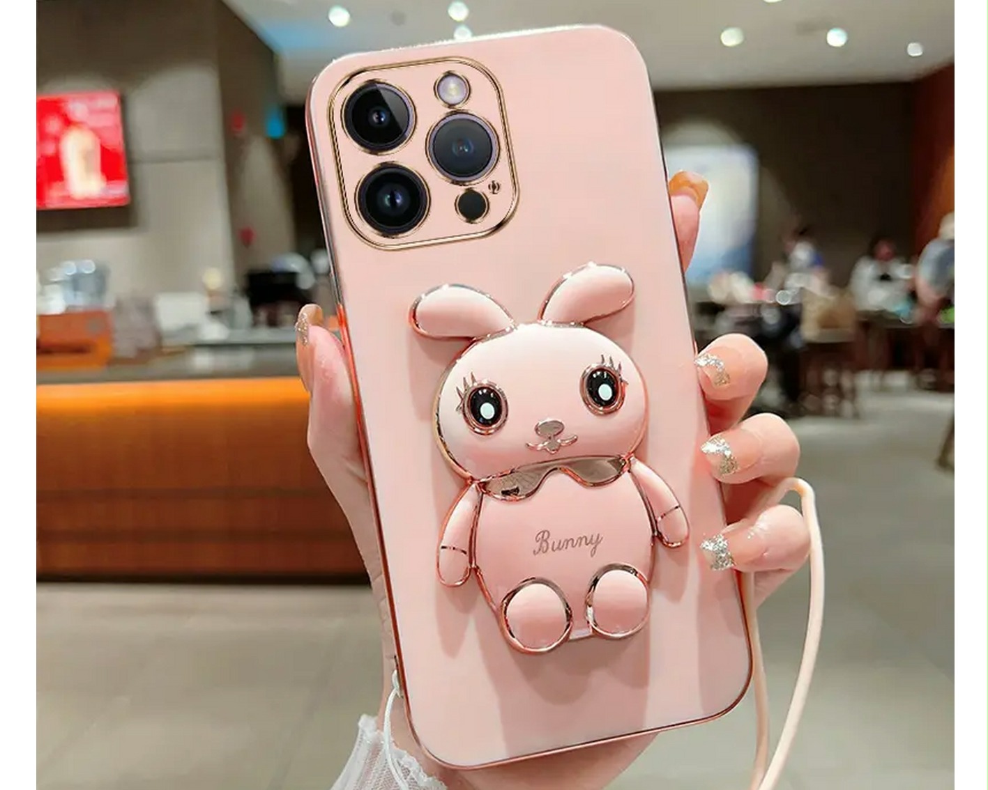 Cute Bunny Rabbit 3D Cartoon Kawaii Stand Holder Kickstand Phone Case for sale online in USA for US $1 Free Shipping