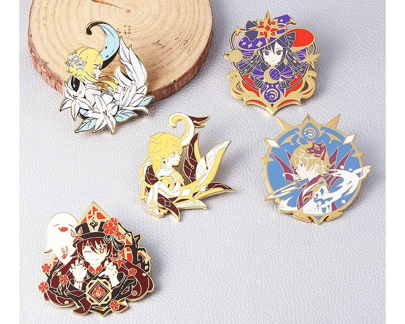 genshin impact enamel pins for sale online in USA for US $1 Free Shipping