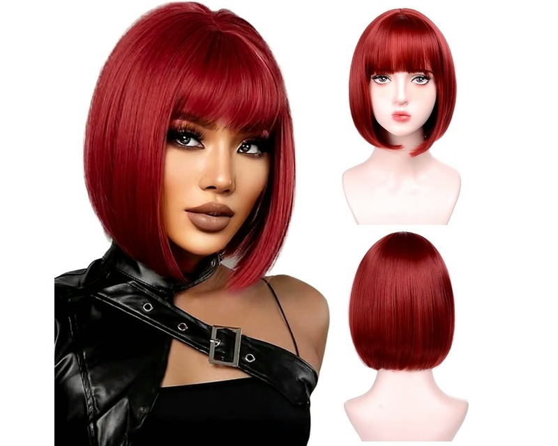 red wig on sale online for US $7 Free Shipping at Home