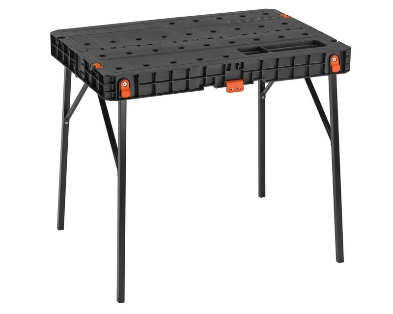 BLACK+DECKER Foldable Workbench (BDST11552) - Versatile Portable Table & Workbench with 700 lbs Capacity, 33.5 x 23.5 Inch Surface, Easy Storage, Free Shipping, Only $49