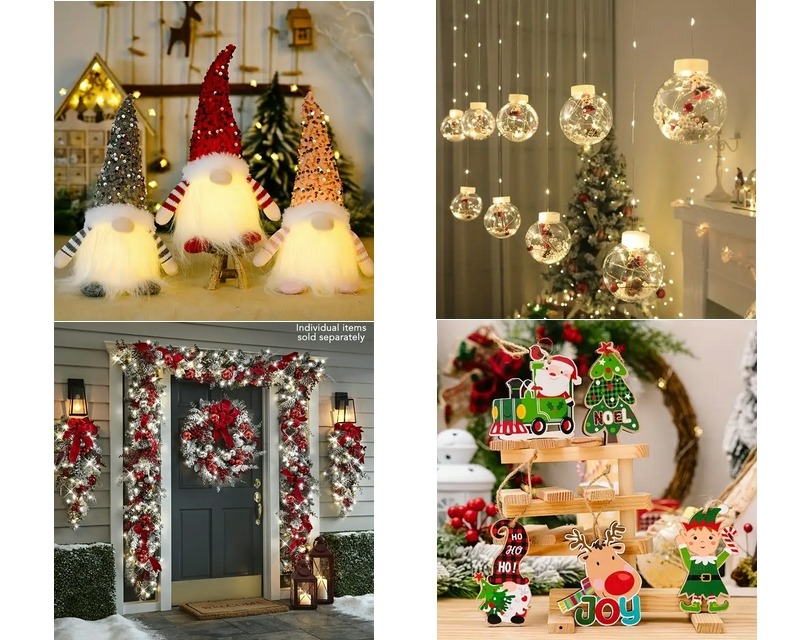 Temu Christmas decorations at cheap prices and free shipping to your door!