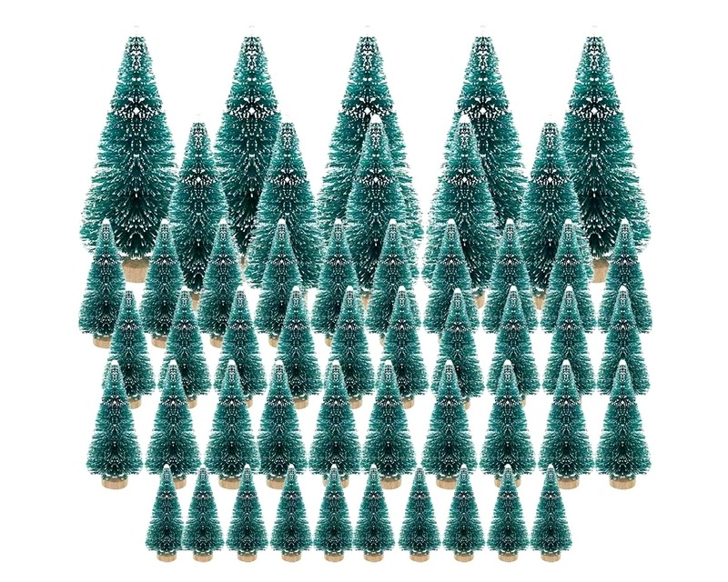 miniature artificial christmas trees 50 Pcs Suit for sale online at $8 with free shipping to your door