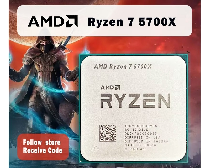 AMD Ryzen 7 5700X 8-Core 3.4GHz CPU - $140 with Free Shipping in the USA