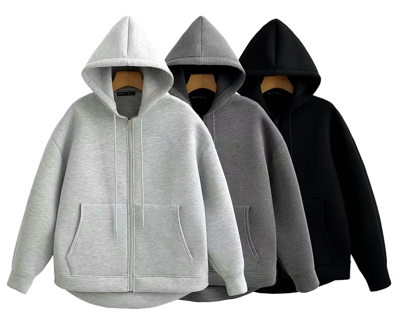 KEYANKETIAN Winter New Women's Zipper Hoodie - Oversized Unisex Style with Double Pockets, Loose Fit Sweatshirt Outerwear Top - Available in Black, Gray, Dark Grey, XS to L - Only $22 with Free Shipping in the USA