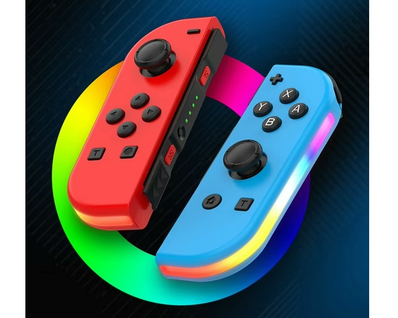 STORM WYRM Bluetooth Joystick for Nintendo Switch, OLED, Lite, NES Classic – Wireless RGB Game Controller with Hall Effect Sensors, Tactile ABXY Buttons, Micro Switch Bumpers, and Non-Linear Triggers – $14 with Free Shipping in the USA