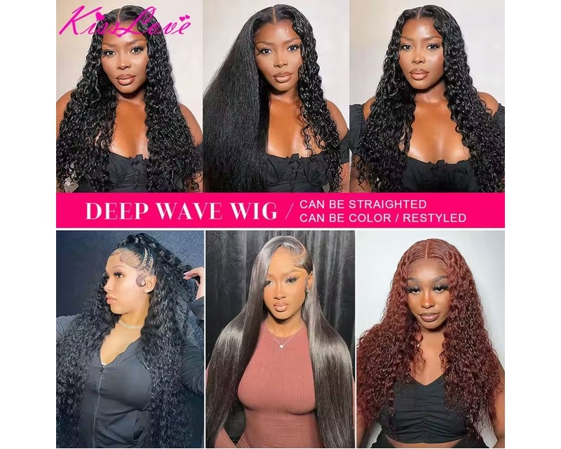 Buy Deep Wave Wigs 13x6-13x4 HD Lace Front Human Hair - $72 with Free Shipping in the USA 2025