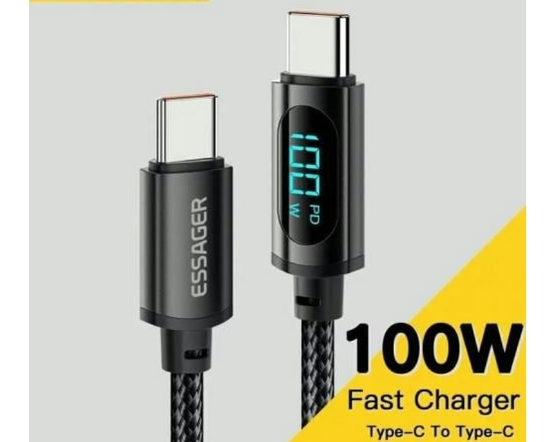 Essager 100W USB C Cable - Fast Charging for MacBook, Samsung, Xiaomi - Only $1 with Free Shipping