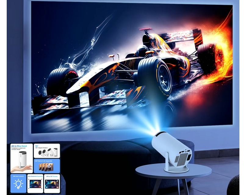 Magcubic HY300 Pro 4K Projector Android 11, Dual WiFi6, 1080P, 40-200 Inch Projection - Only $34 with Free Shipping