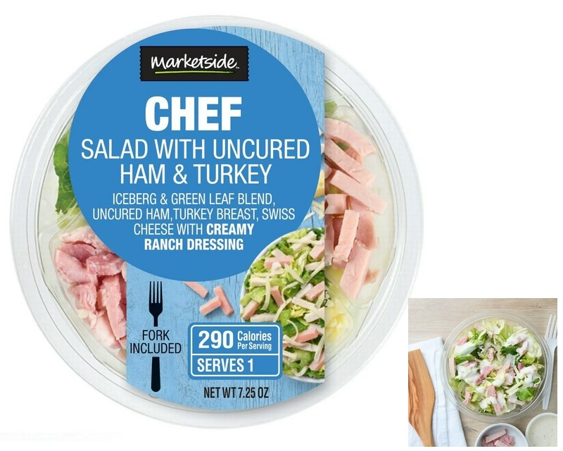 Marketside Chef Salad with Uncured Ham & Turkey – 7.25 oz Bowl for $2 + Free Shipping