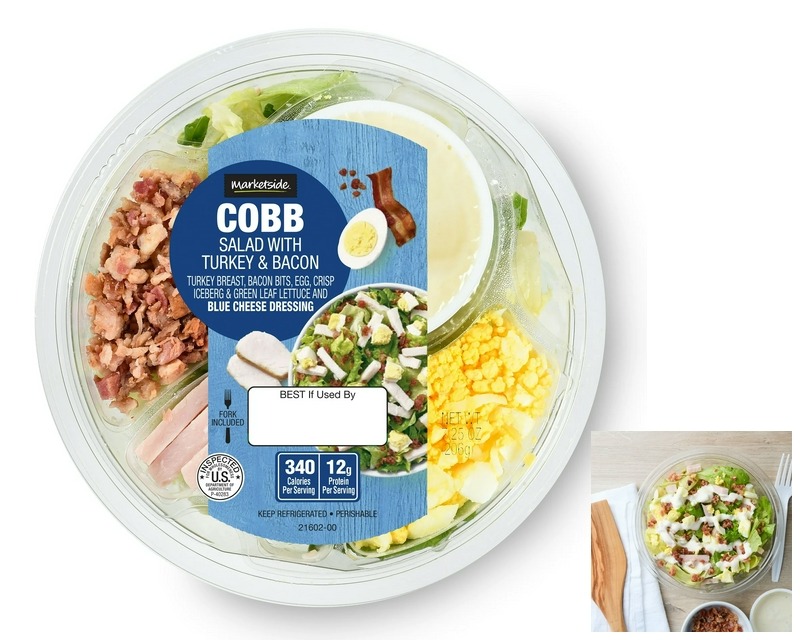 Marketside Cobb Salad with Turkey & Uncured Bacon – 7.25 oz Bowl for $2 + Free Shipping