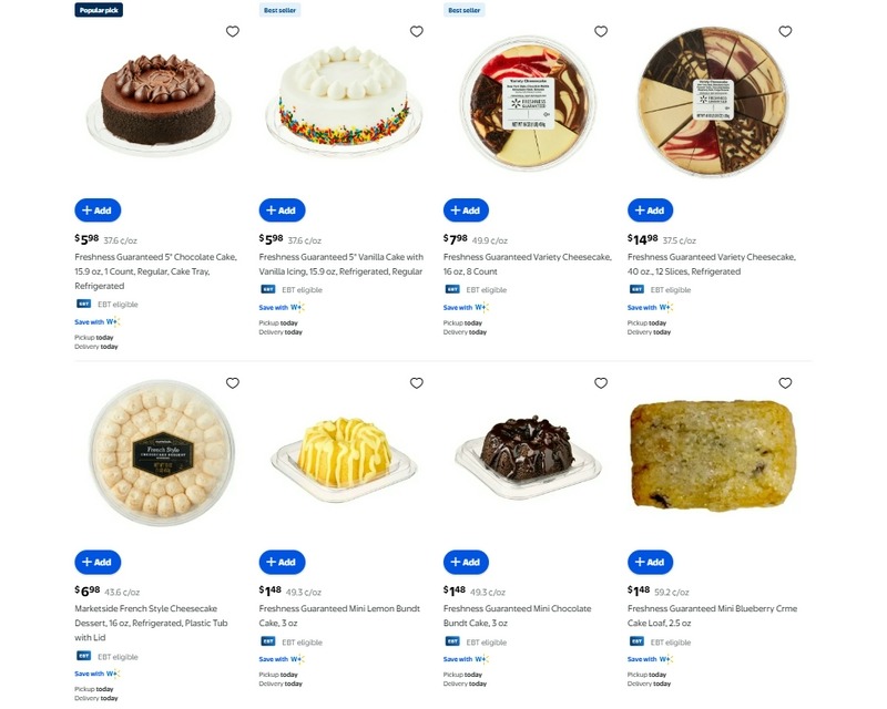 Order Affordable Cakes Online at Walmart USA – Cheap Prices & Free Shipping!