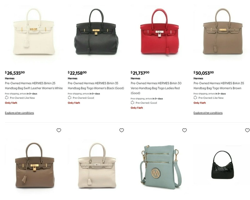 birkin bag for sale online on walmart cheap price and free shipping at home 2025